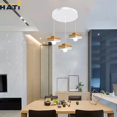 Đèn thả decor Merico vuông gỗ