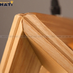 Đèn thả decor tam giác gỗ