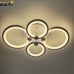 Đèn ốp trần led 4 vòng tròn