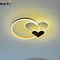 Đèn LED ốp trần 2 trái tim