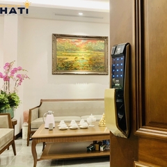 Khóa vân tay cửa gỗ Giovani GSL-K888BG màu đen vàng