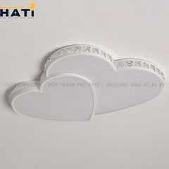 Đèn ốp trần led trái tim đôi