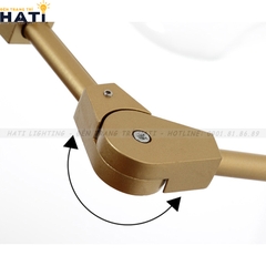 Đèn thả decor Nira 7 tay thân vàng