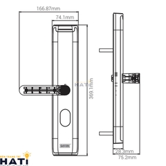 Khóa vân tay cửa gỗ Giovani GSL-A3RG