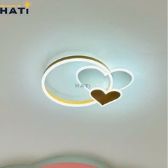 Đèn LED ốp trần 2 trái tim
