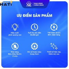 Đèn led búp trụ TLC DOS 15w-20w-30w-40w-50w