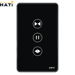 Công tắc cửa cổng, cửa cuốn thông minh Athena chữ nhật màu đen
