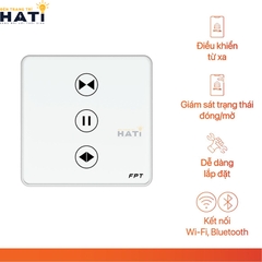 Công tắc cửa cổng, cửa cuốn thông minh Leto vuông màu trắng