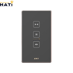 Công Tắc Điều Khiển Rèm Cửa Thông Minh Chữ Nhật Màu Đen Bluetooth