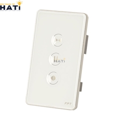 Công Tắc Điều Khiển Rèm Cửa Thông Minh Chữ Nhật Màu Trắng