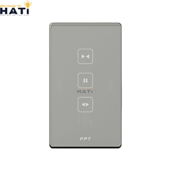 Công Tắc Điều Khiển Rèm Cửa Thông Minh Chữ Nhật Màu xám