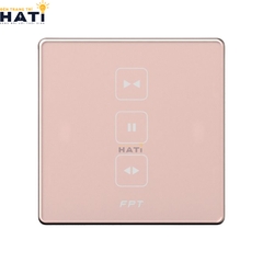 Công Tắc Điều Khiển Rèm Cửa Thông Minh Vuông Màu Hồng