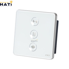 Công Tắc Điều Khiển Rèm Cửa Thông Minh Vuông Màu Trắng
