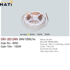 Dây led dán Anfaco 24V-12W/m
