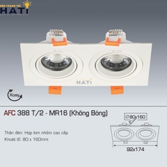 Đèn âm trần Anfaco AFC 388 lắp đặt trong phòng khách