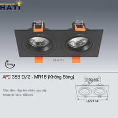 Đèn âm trần Anfaco AFC 388 thiết kế 2 bóng hiện đại