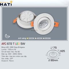 Đèn Âm Trần Anfaco AFC 672 Bảo Hành 2 Năm