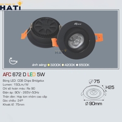 Đèn Âm Trần Anfaco AFC 672 Bóng LED COB Chipa Bridgelux