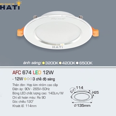 Đèn Âm Trần Anfaco AFC 674 Bóng LED COB Chipa Bridgelux
