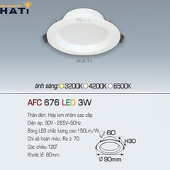 Đèn Âm Trần Anfaco AFC 676 Màu Trắng