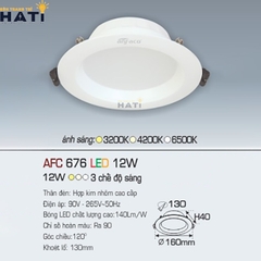 Đèn Âm Trần Anfaco AFC 676 Bảo Hành 2 Năm