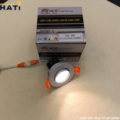 Đèn âm trần Anfaco AFC 417 màu trắng tinh tế
