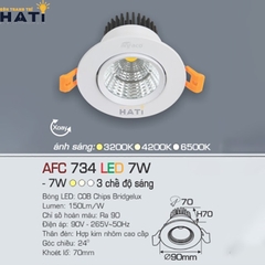 Đèn âm trần Anfaco AFC 734 3w - 5w - 7w - 9w -12w
