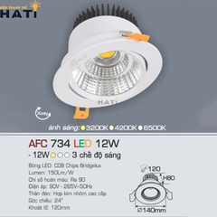 Đèn âm trần Anfaco AFC 734 3w - 5w - 7w - 9w -12w