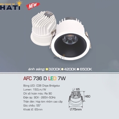 Đèn Âm Trần Anfaco AFC 736 Bảo Hành 2 Năm