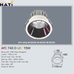 Đèn Âm Trần Anfaco AFC 743 Lỗ Khoét Ø95mm