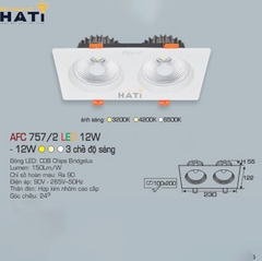 Đèn âm trần Anfaco AFC 757 tiết kiệm năng lượng