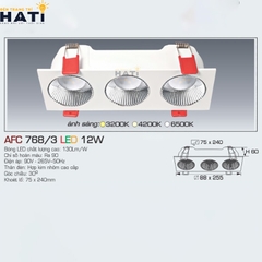 Đèn âm trần Anfaco AFC 768 tiết kiệm năng lượng