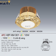 Đèn âm trần Anfaco AFC Hợp Kim 001 chất liệu hợp kim nhôm cao cấp