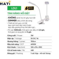 Đèn bàn dạng kẹp Mpe LDL1