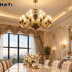 Đèn chùm cổ điển Akady 15 bóng