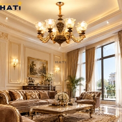Đèn chùm cổ điển Akady 8 bóng
