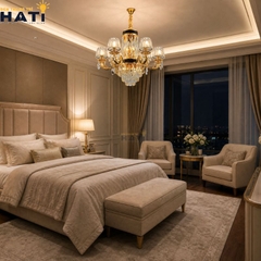 Đèn chùm cổ điển Caring 6 bóng