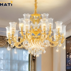 Đèn chùm cổ điển Listic 10+5 bóng