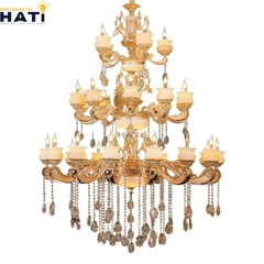 Đèn chùm đồng đá Lenity 30 bóng tổng quan