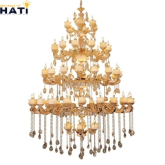 Đèn chùm đồng đá Lenity 62 bóng tổng quan