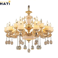 Đèn chùm đồng đá Lenity 15 bóng tổng quan
