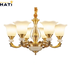 Đèn chùm đồng Flaxen 6 bóng tổng quan