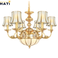 Đèn chùm đồng Luly 6 bóng