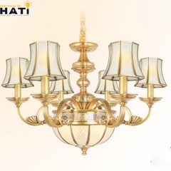 Đèn chùm đồng Luly 6 bóng
