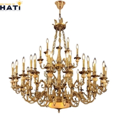Đèn chùm đồng nguyên chất Genver tổng quan