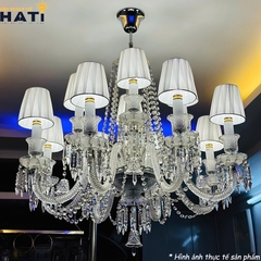 Đèn chùm pha lê Madi 12 bóng