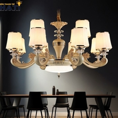 Đèn chùm tân cổ điển Domestic 12 bóng