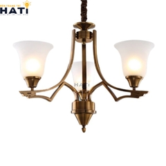 Đèn chùm tân cổ điển Humi 3 bóng mặt trước