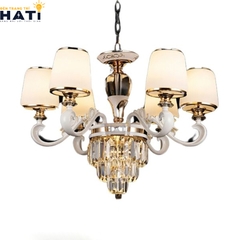 Đèn chùm Lizza 6 bóng tân cổ điển tổng quan