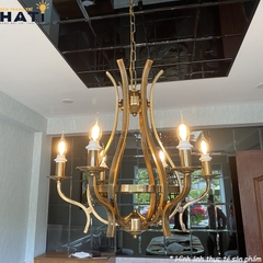 Đèn chùm tân cổ điển Mikota 6 bóng